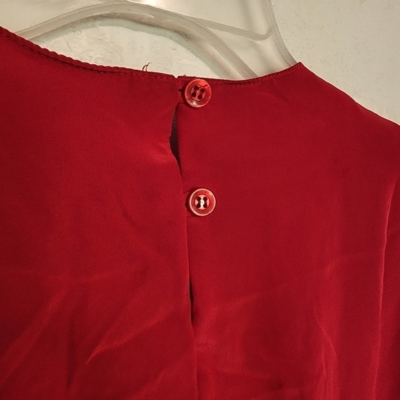 Southern Lady Red Short Sleeve Blouse Size 22W (spot) - Picture 6 of 10